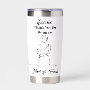 Thank You   Maid of Honor Gift Insulated Tumbler