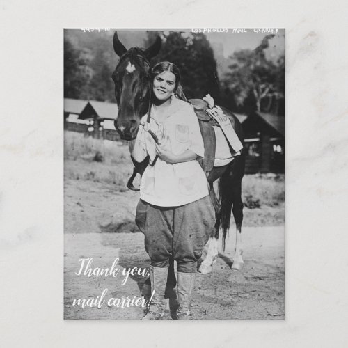 Thank You Mail Carrier Postcard