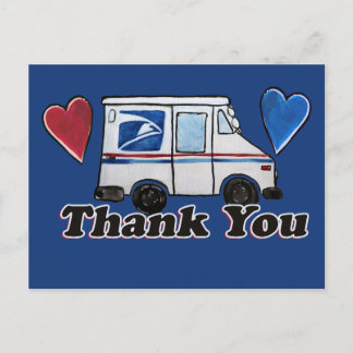 Thank You Mail Carriers Postal Workers             Postcard