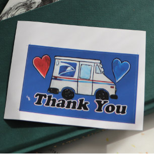 Thank You Mail Carriers Postal Workers             Rectangular Sticker