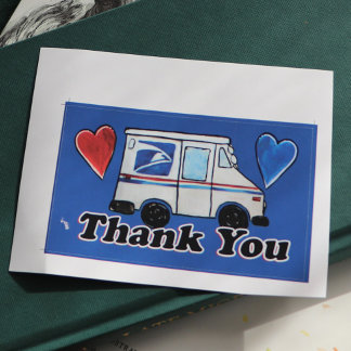 Thank You Mail Carriers Postal Workers             Rectangular Sticker