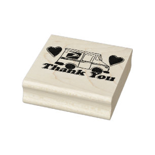 Thank You Mail Carriers Postal Workers             Rubber Stamp