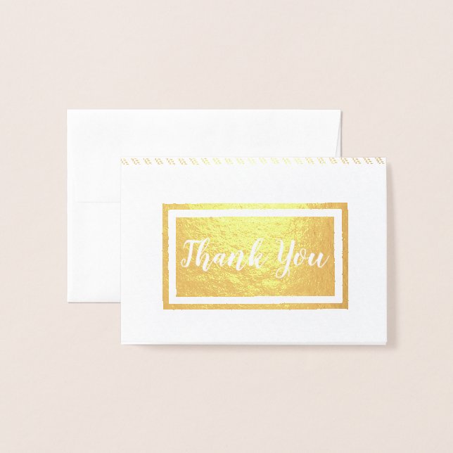 Thank You • Maker Crafts Stitching Stripes Foil Card (Front With Envelope)