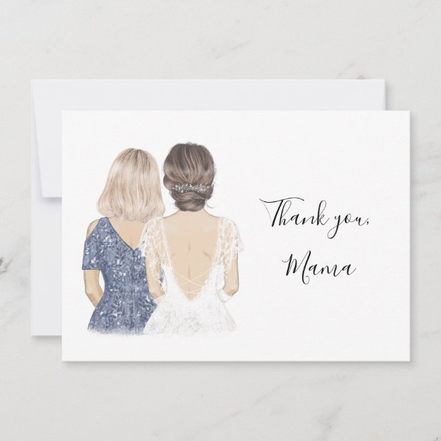 Thank you mama on my wedding day card (Front)