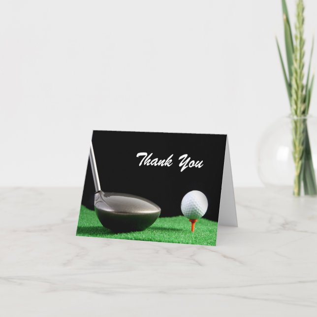 Thank You Man Golf Birthday Card (Front)