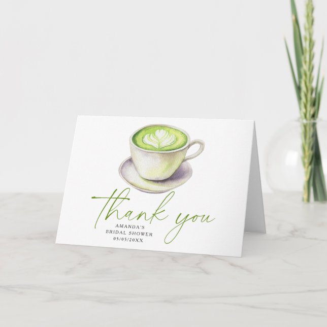  Thank you Matcha Tea Bridal shower  (Front)