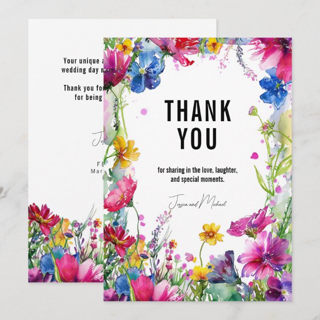 Thank YOU Meadow Blooms Collection (Front/Back)