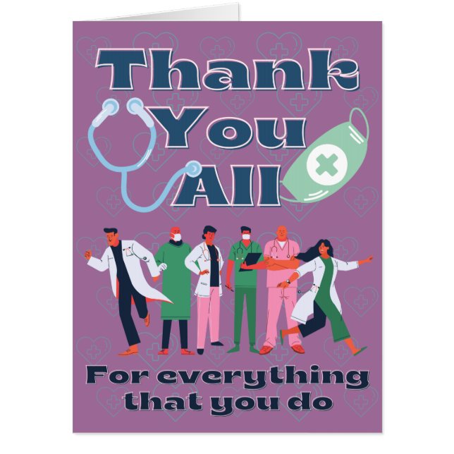 Thank You Medical Staff Group Card (Front)