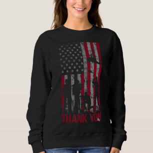 Thank You Memorial Day Veteran Military Flag Ameri Sweatshirt