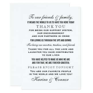 ... thank you note for a gift from someone not invited to the wedding