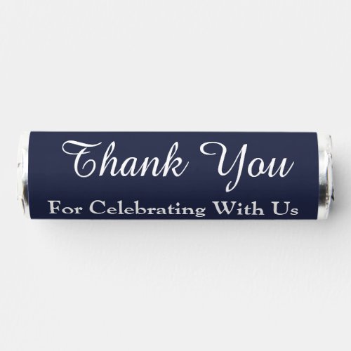 Thank You Midnight Blue White Names Nautical Breath Savers Mints