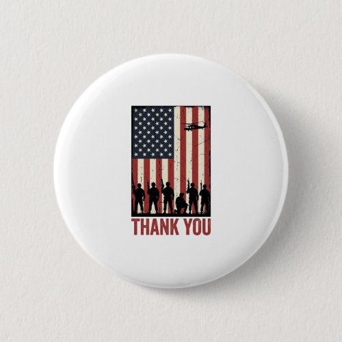 Thank You Military American Flag Shirt Design_1 Button