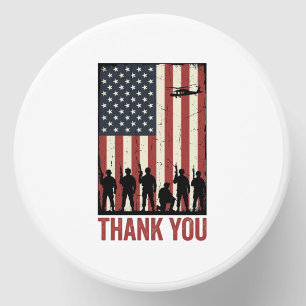Thank You Military American Flag Shirt Design_1 Mini Candle Favors