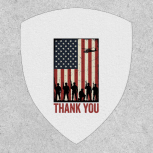 Thank You Military American Flag Shirt Design_1 Patch