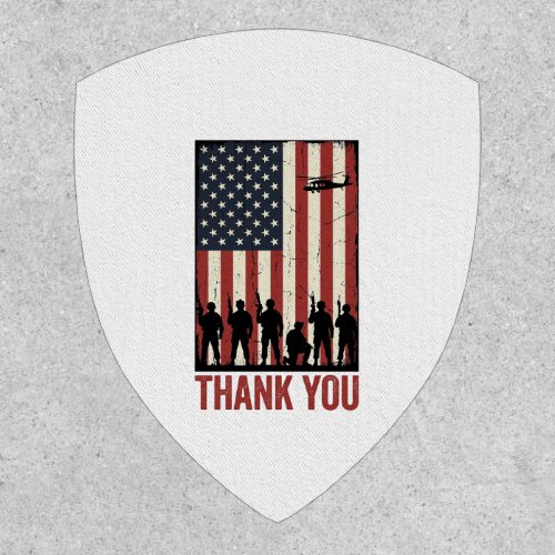 Thank You Military American Flag Shirt Design_1 Patch