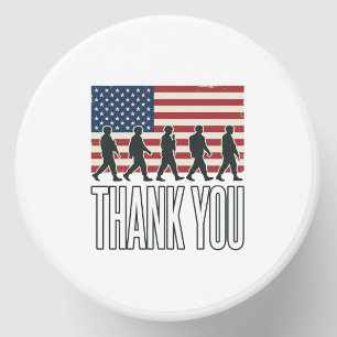 Thank You Military Flag Silhouette Vintage Shirt D Mini Candle Favors