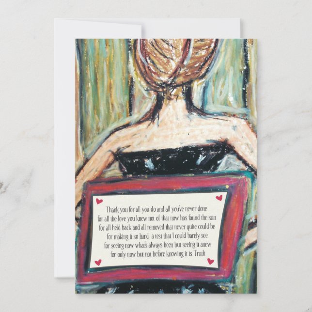 thank you | mini-print card (Front)
