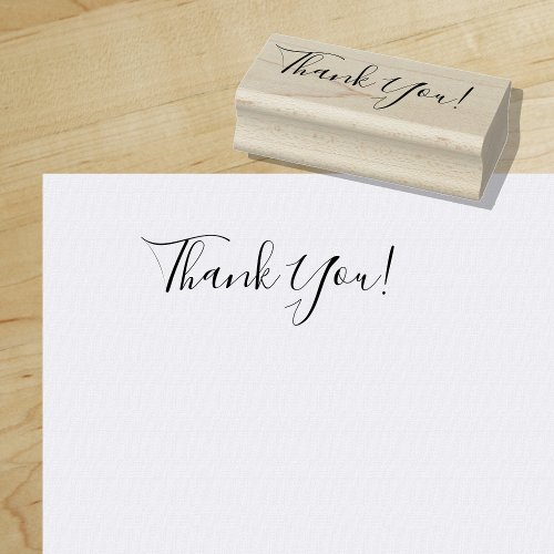 Thank You  Minimalist  Everyday Style Rubber Stamp