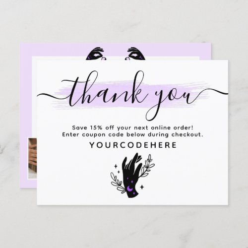 Thank You Minimalist Hands Moon Logo 4_Photo Flyer Postcard