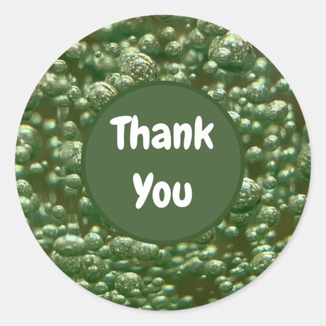 Thank You Minimalist Simple Appreciation  Classic Round Sticker (Front)