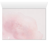 Thank You - Modern Blush Pink Watercolor (Inside Horizontal (Bottom))