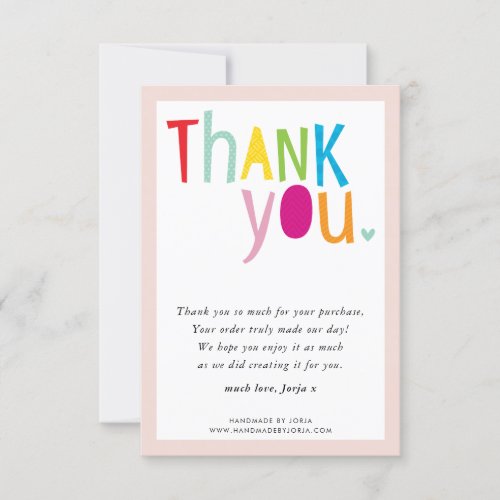 THANK YOU modern bright fun colorful typography