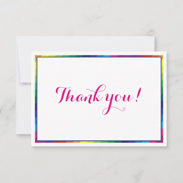 THANK YOU modern bright rainbow colors (Front)