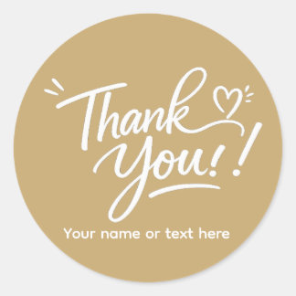 Thank you! modern calligraphy Sticker