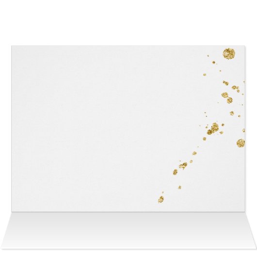 Thank You - Modern Denim Blue Splash Watercolor (Inside Horizontal (Top))