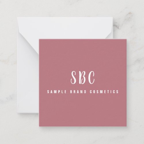 Thank You Modern Elegant Chic Cosmetics Business Note Card