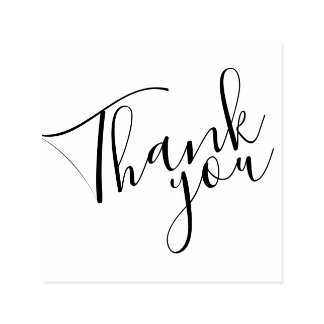 'Thank You' Modern Script Self-inking Stamp (Design)