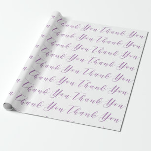 Thank you-Modern typography Wrapping Paper