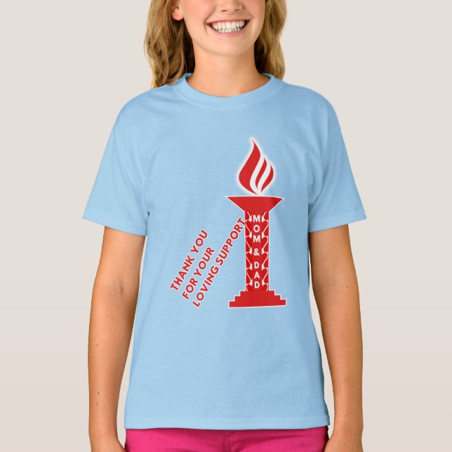 Thank You, Mom and Dad, for Your Loving Support T-Shirt (Front)