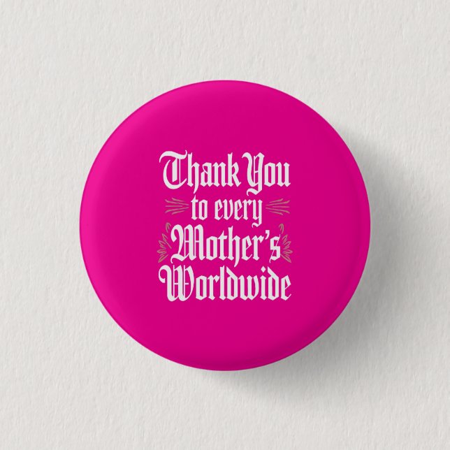 Thank You, Mom Button (Front)