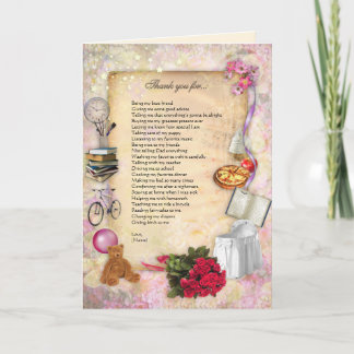 Thank you Mom (customizable) Card