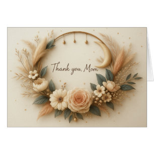 Thank You, Mom Customized Card with Sweet Verse