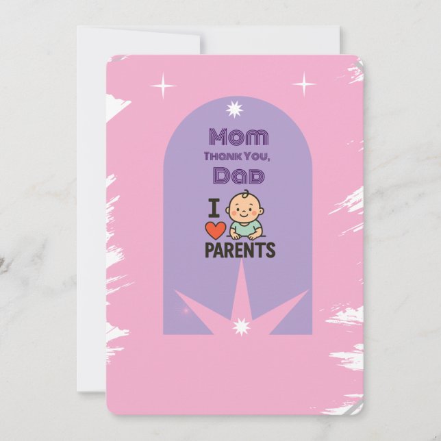 Thank You, Mom & Dad – Global Day of Parents Card (Front)