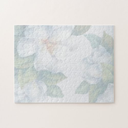 Thank You Mom Faded White Dogwood Blossoms Jigsaw Puzzle