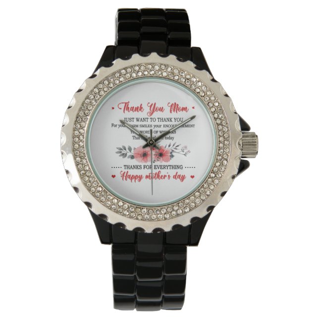 Thank You Mom Happy Mother's Day Watch (Front)