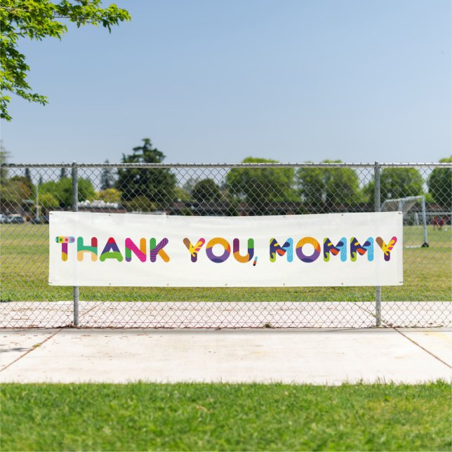 Thank You, Mommy Colorful Banner (Insitu)