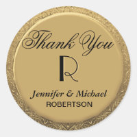 Thank You Monogram Wedding Seal