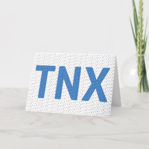 Thank You Morse Code Card