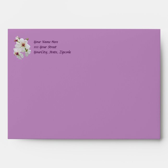 Thank You Moth Mullein Wildflower Envelope (Front)