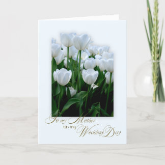 Thank you mother on my wedding day card