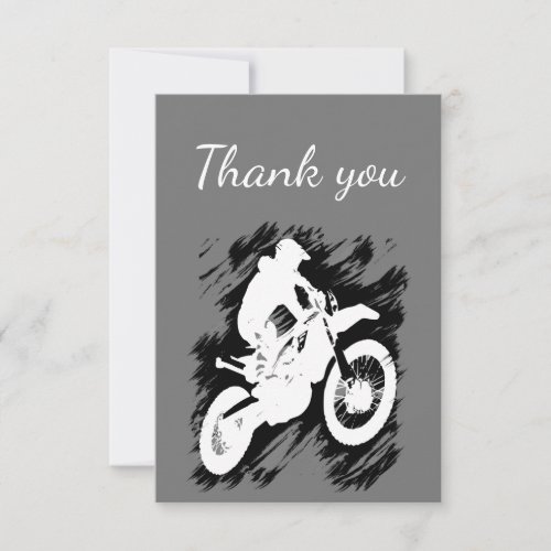 Thank You Motocross Motorcycle Racing Cycling Bike