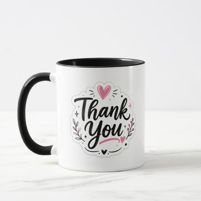 Thank you  mug (Left)