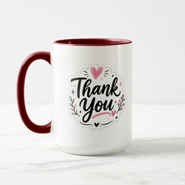 Thank you  mug (Left)