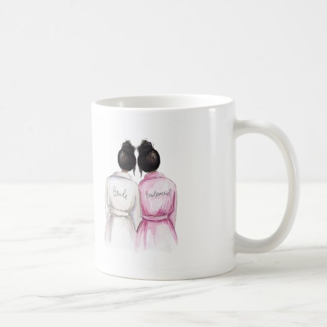 THANK YOU Mug Black Bun Bride Black Bun  Bm (Right)