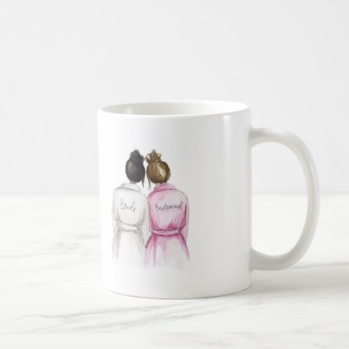 THANK YOU Mug Black Bun Bride Brunette Bun  Bm