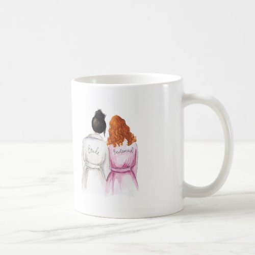 THANK YOU Mug Black Bun Bride Red Curls Bm